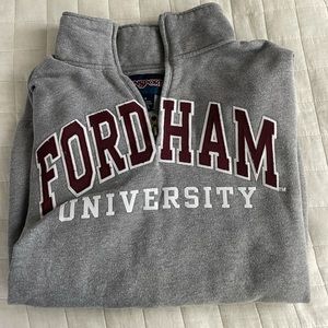 Fordham University quarter zip sweatshirt